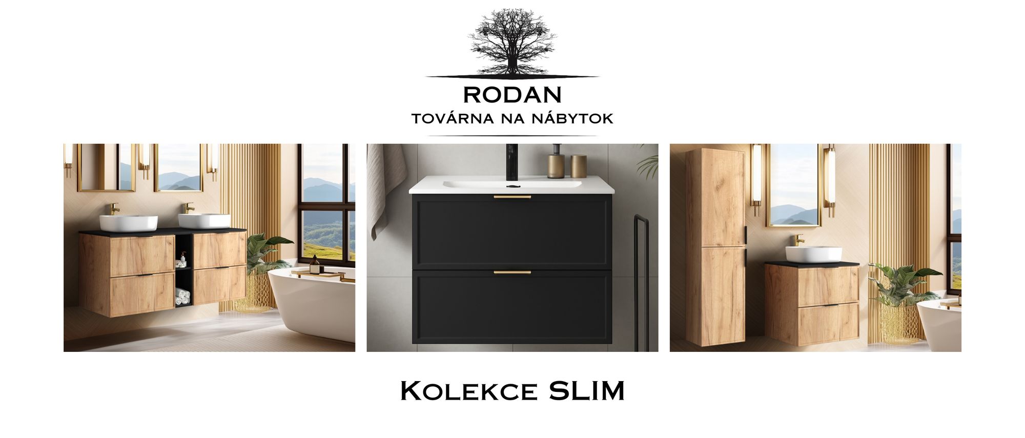 RODAN, koupelnový nábytek, závěsná skříňka, skříňka pod umyvadlo