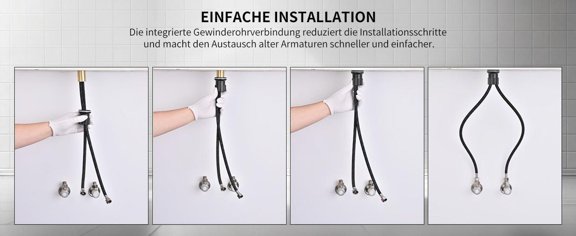 Homelody Wasserhahn Bad Schwarz,Waschtischarmatur Bad,Armatur Mischbatterie,Waschbeckenarmatur Einhebelmischer Badezimmer,Waschbecken Armaturen