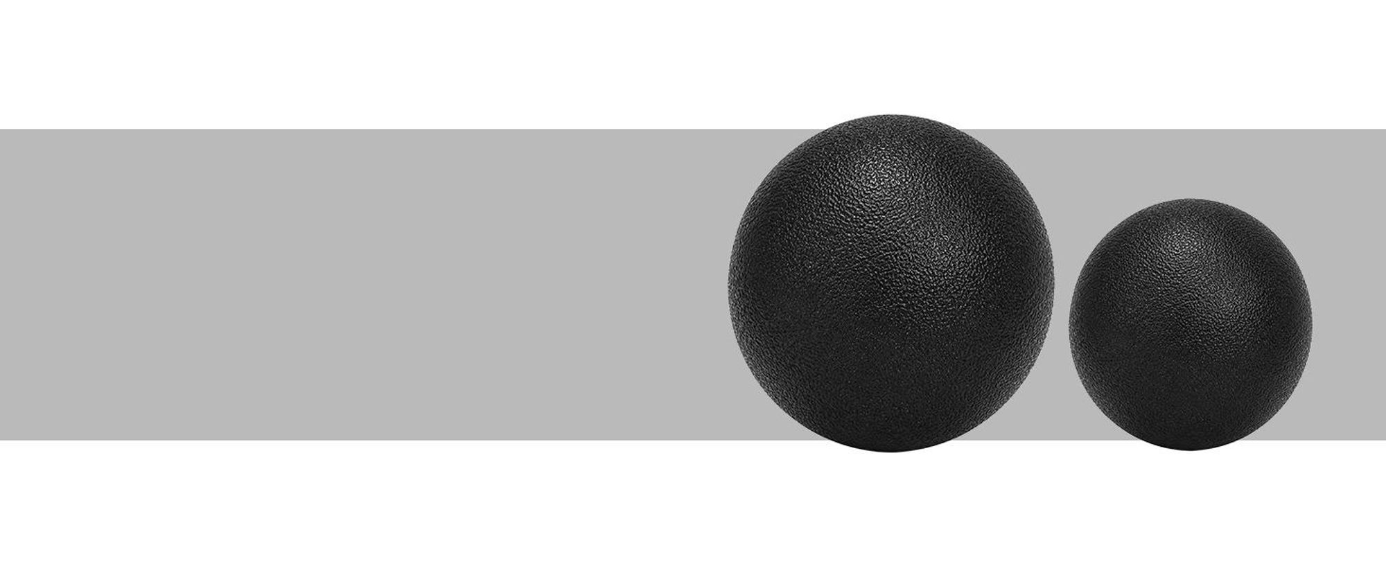KRUMAD Massageball Set 2 Stück, Faszienball Lacrosse Ball, Triggerpunkt Massagebälle 8 cm 6 cm, für Yoga, Faszientraining und Selbstmassage