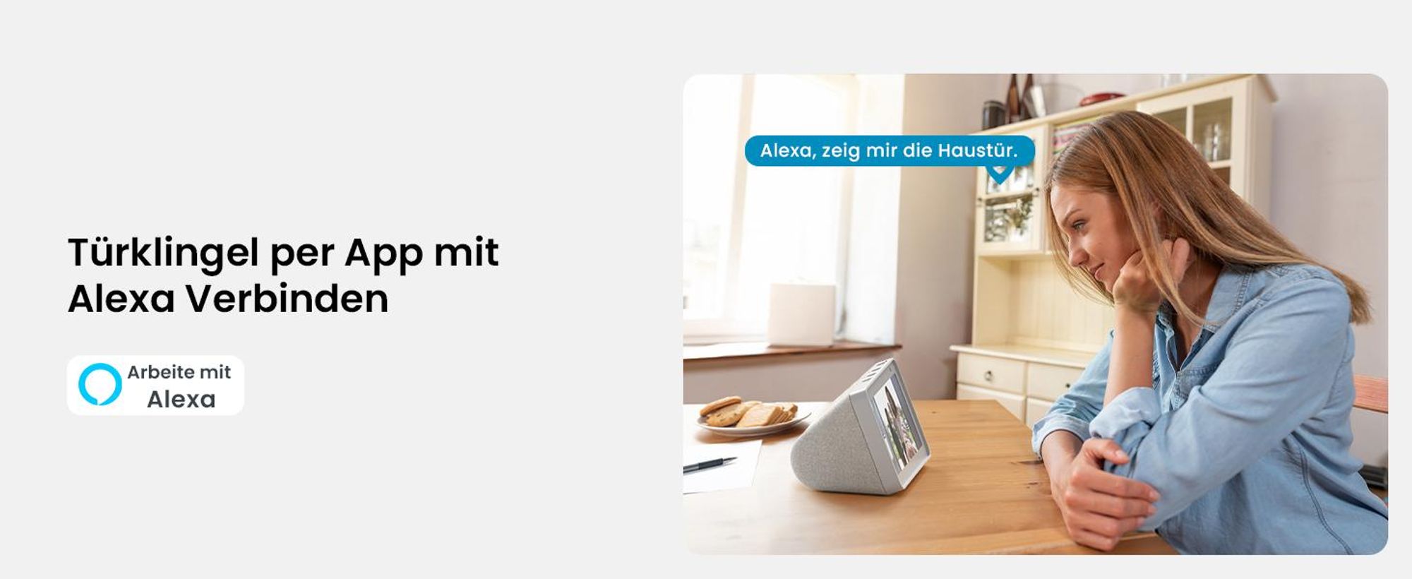 ieGeek 2K Video Türklingel mit Kamera und Wlan, Funkklingel Wasserfest mit Gong, Klingel Haustür mit PIR Personenerkennung,166° Blickwinkel, Zwei-Wege-Audio, SD|Cloud-Speicher, IP66