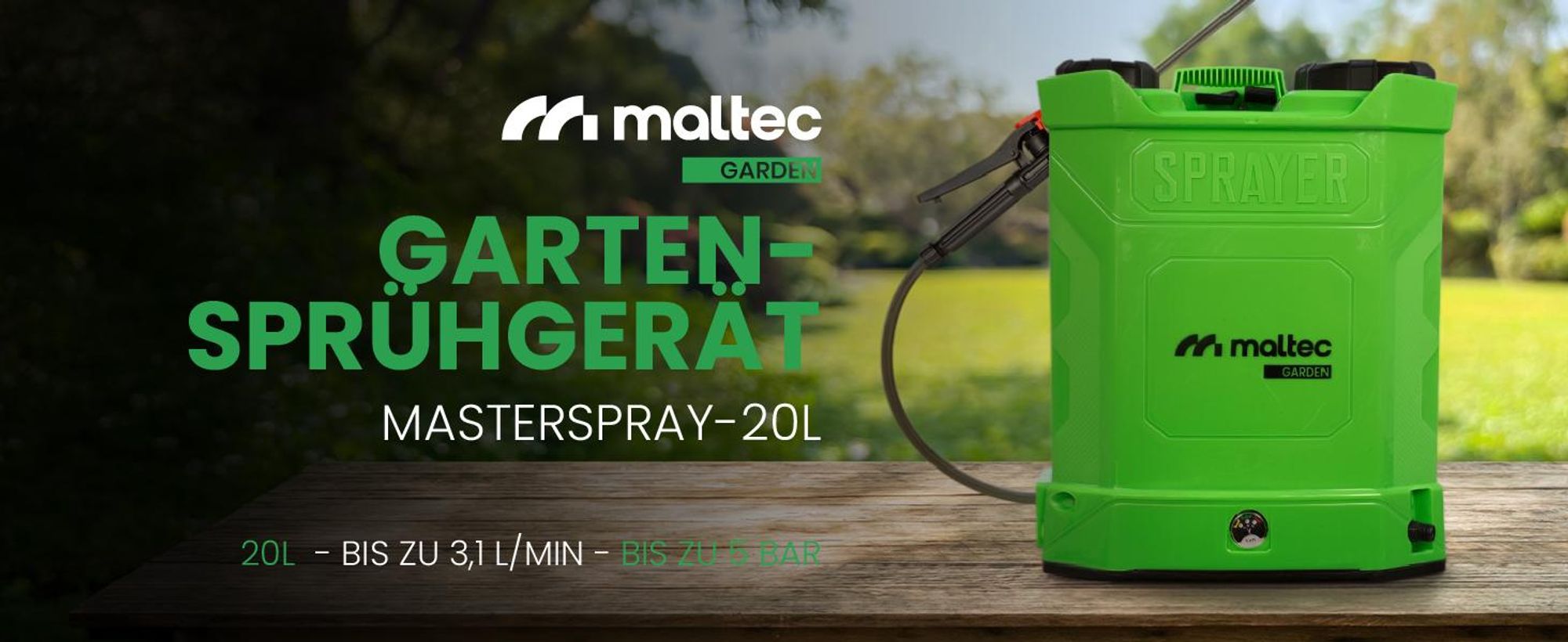 Akku-Rückenspritze 20L mit elektrischer Drucksprüher 5 bar