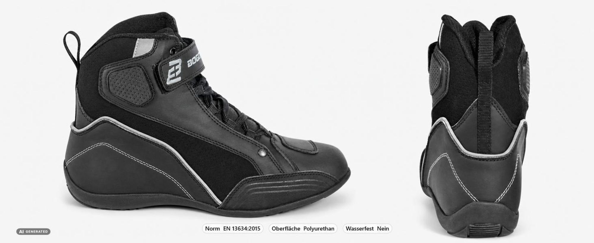 Bogotto City Limit Motorradschuhe, schwarz, 43