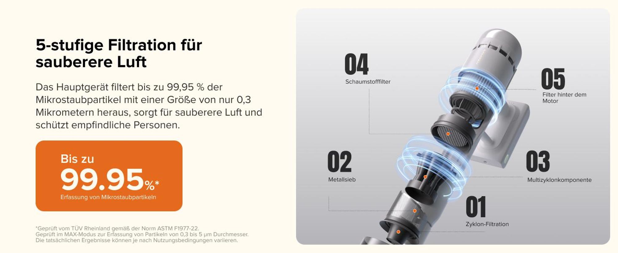 Roborock H60 Hub Akku Staubsauger mit Absaugstation, 27000Pa/300W/60 Min Akkusauger mit Absaugstation, Staubsauger kabelos mit Anti-Tangle Bürste