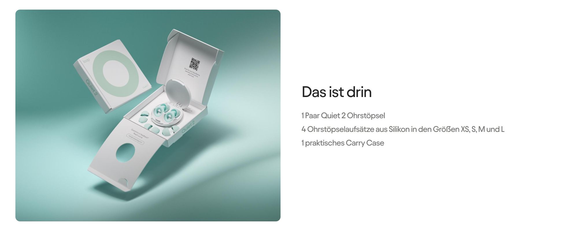 Quiet 2 Ohrstöpsel zum Schlafen, für Fokus, Reisen und Pendeln