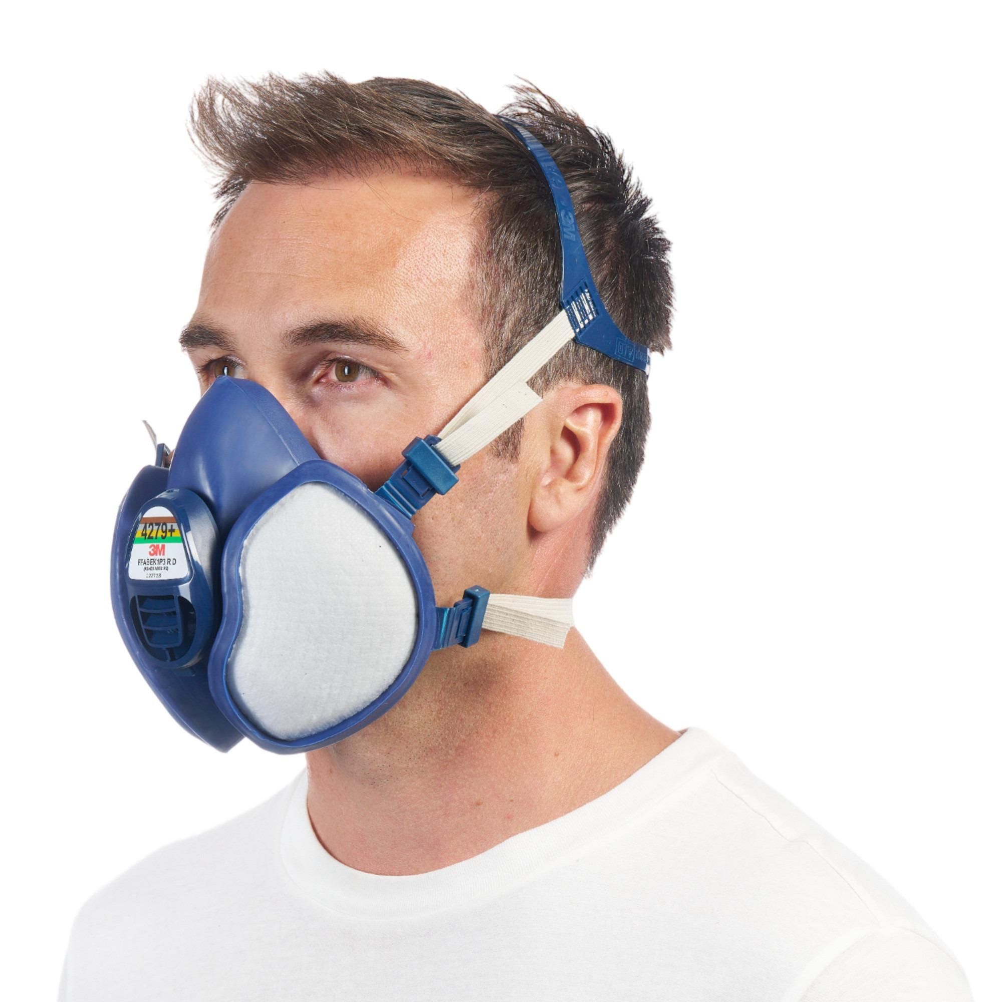 3M™ Atemschutzmaske mit integrierten Filtern, ABEK1P3, Kombinationsfilter