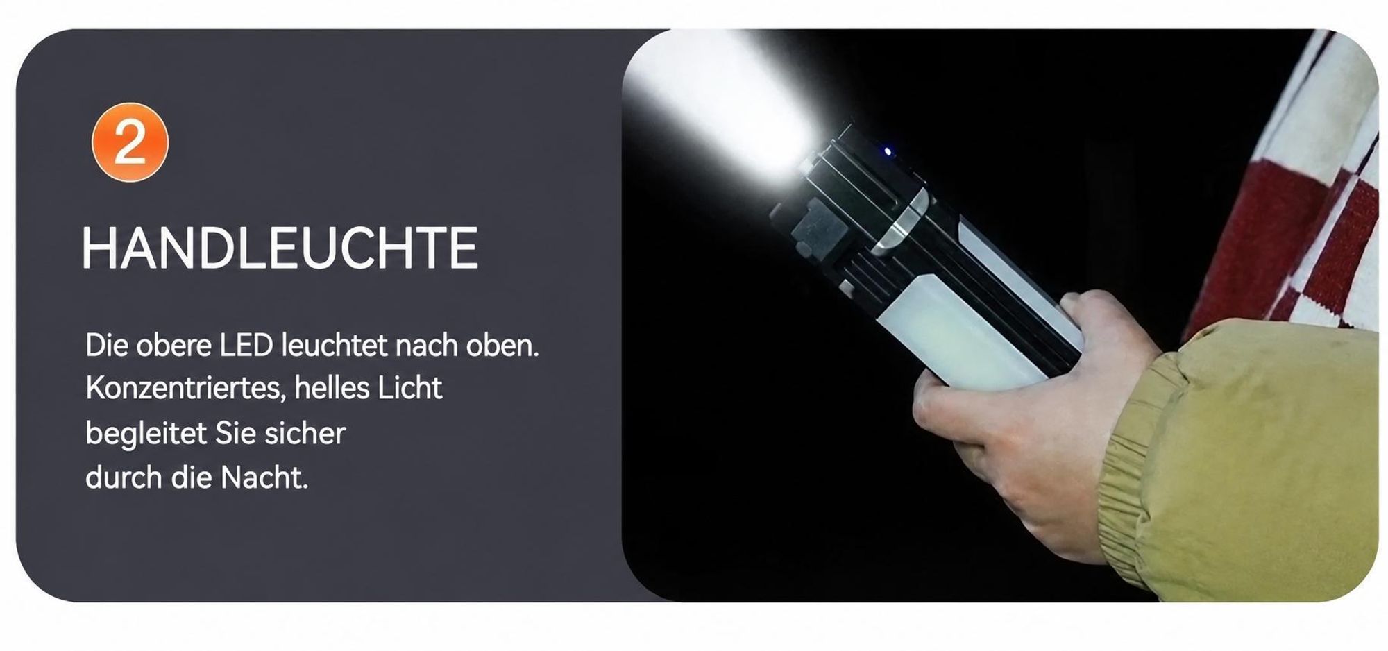 LED-Tragbare-Campingleuchte, 90-Grad-Drehung,3000mAh Campinglampen, wiederaufladbare Taschenlampe, faltbare Zeltleuchte, geeignet für Camping-Notfälle