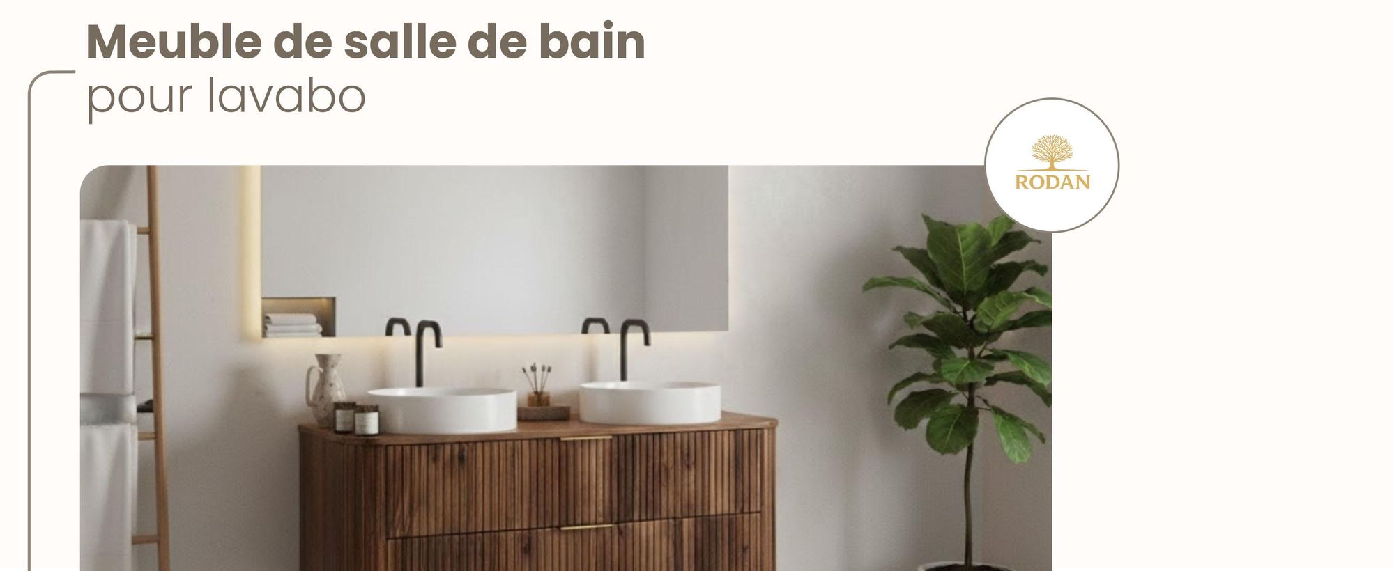 Meuble Sous Lavabo 120 Cm Suspendue Chêne Noyer