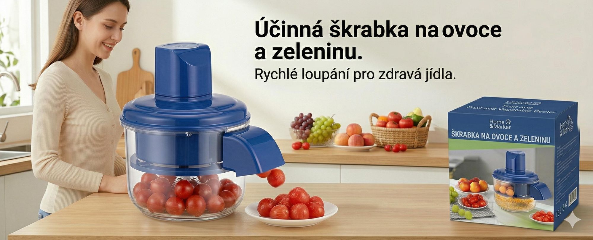 Elektrický škrabka na ovoce a zeleninu, lis na česnek s akumulátorem 1300 mAh, dobíjecí škrabka na jablka – PEELMATIC