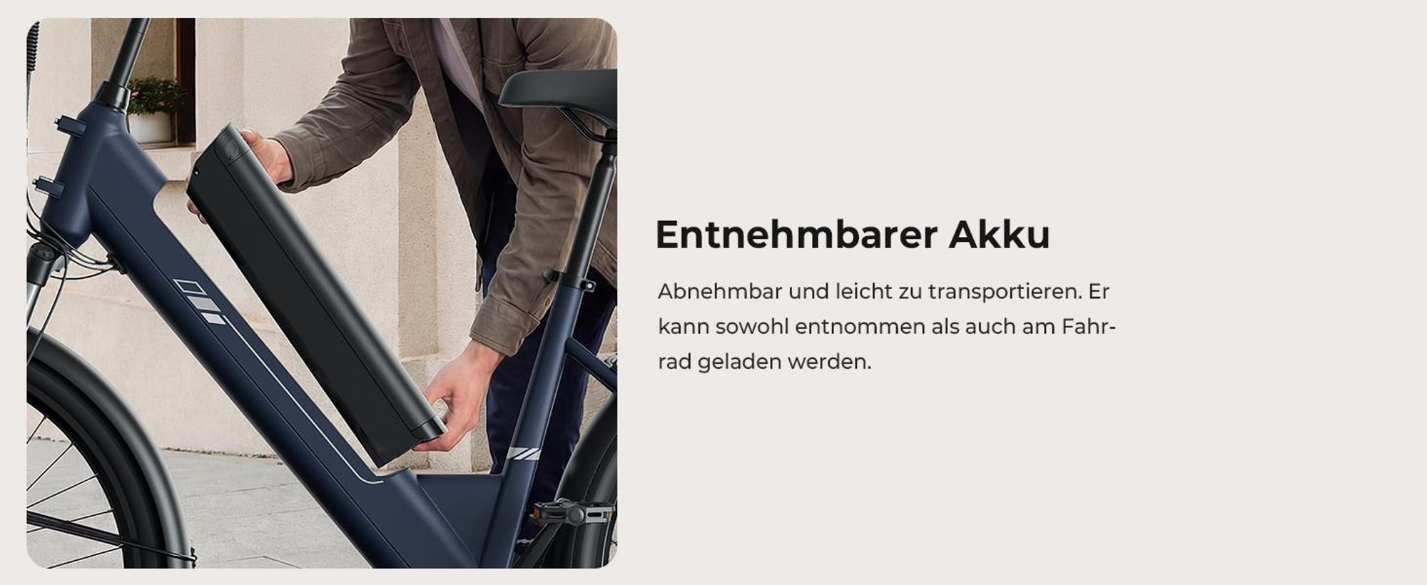 Touroll J2 ST E-Bike 26 Zoll, 250W Motor, 45Nm Drehmoment, 100km Reichweite, Tiefeinsteiger, Shimano 7-Gang, LED Display
