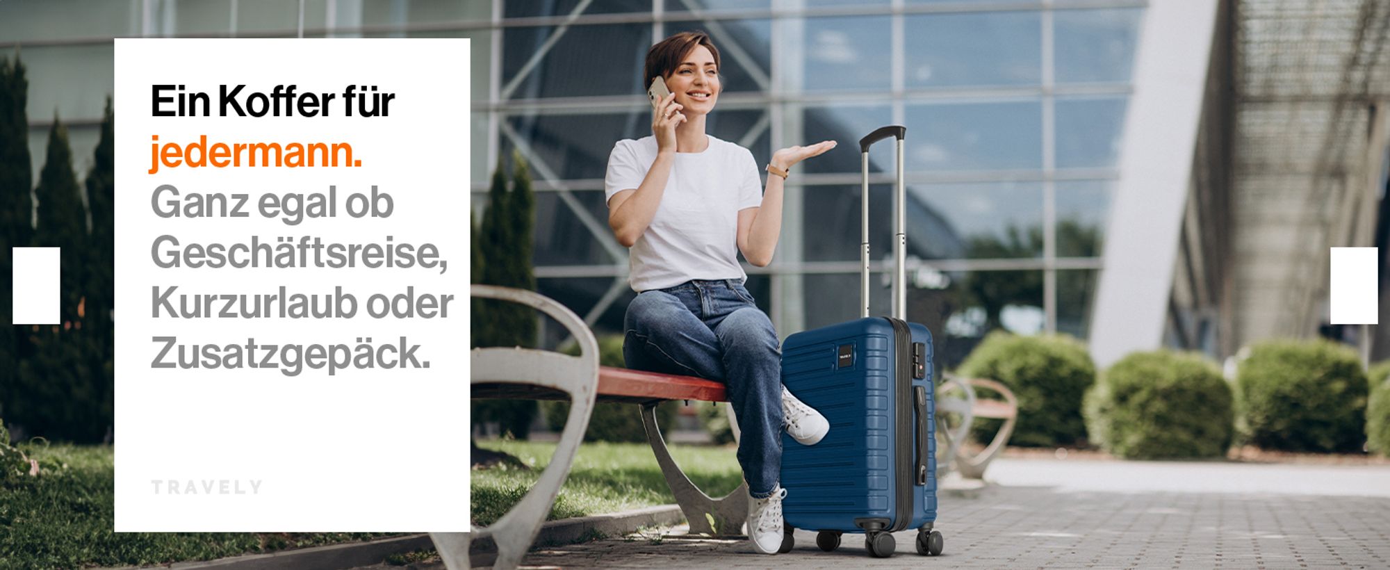 TRAVELY Premium Koffer Set: 77cm, 67cm & 55cm Handgepäck Koffer in einem Set, sehr robuste Reisekoffer mit sanften Rollen & TSA Schloss, Reisekoffer, Koffer & Trolleys
