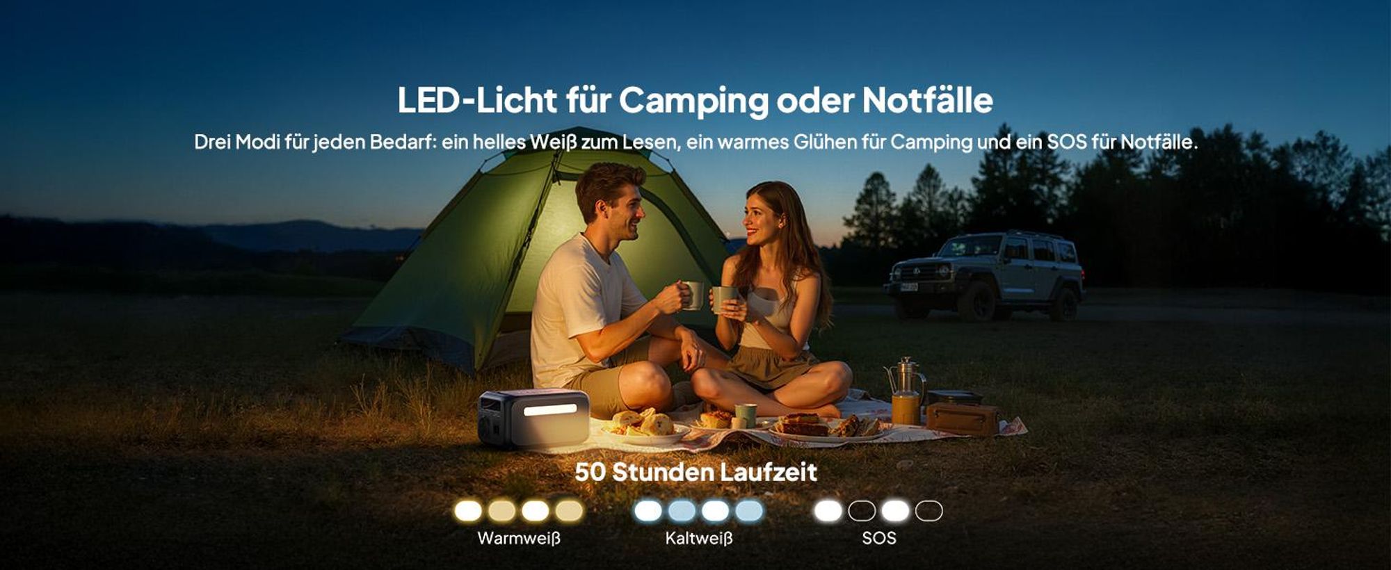 BLUETTI Elite 10 Mini-Powerstation, tragbar, 128-Wh-Akku mit 200-W-Wechselstromsteckdose, Schnelllade-Solargenerator für Camping und Reisen Schwarz