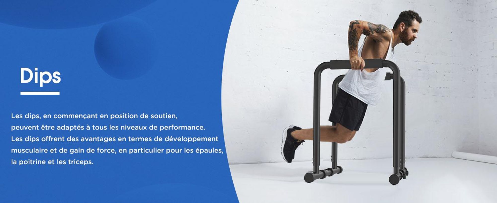 DH FitLife Dip Barren Bars – Station de Dip Réglable 80-100 cm, Équipement de Musculation pour Entraînement à Domicile et Calisthenics