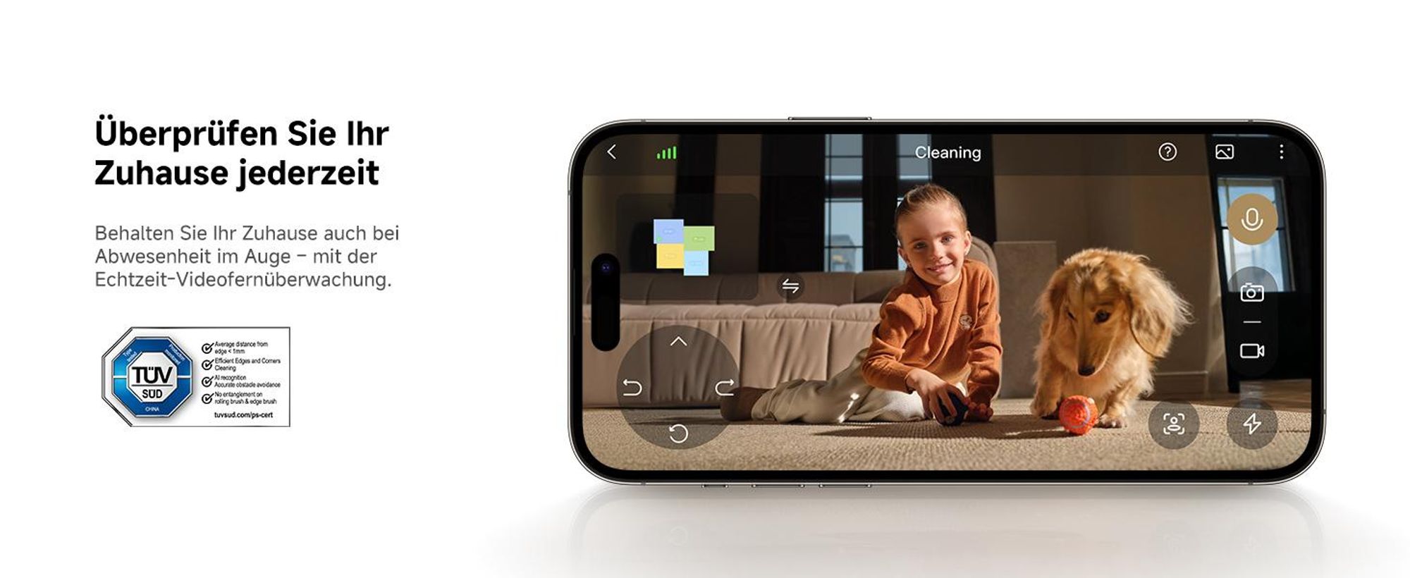 MOVA P50 Pro Ultra Saugroboter 19.000 Pa, Mopp 75 °C, LDS, AI+LED Hindernisvermeidung + Reinigungsflüssigkeit