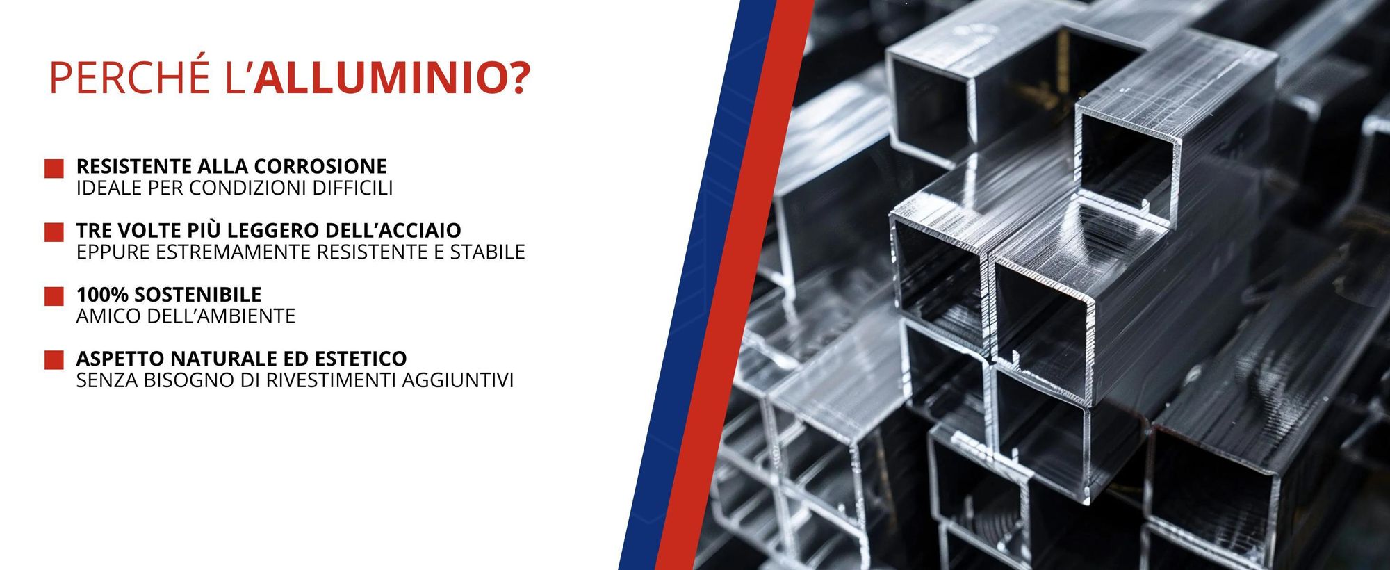 Profilo in alluminio 15x15x1mm 200 cm Tubo quadrato + taglio su misura