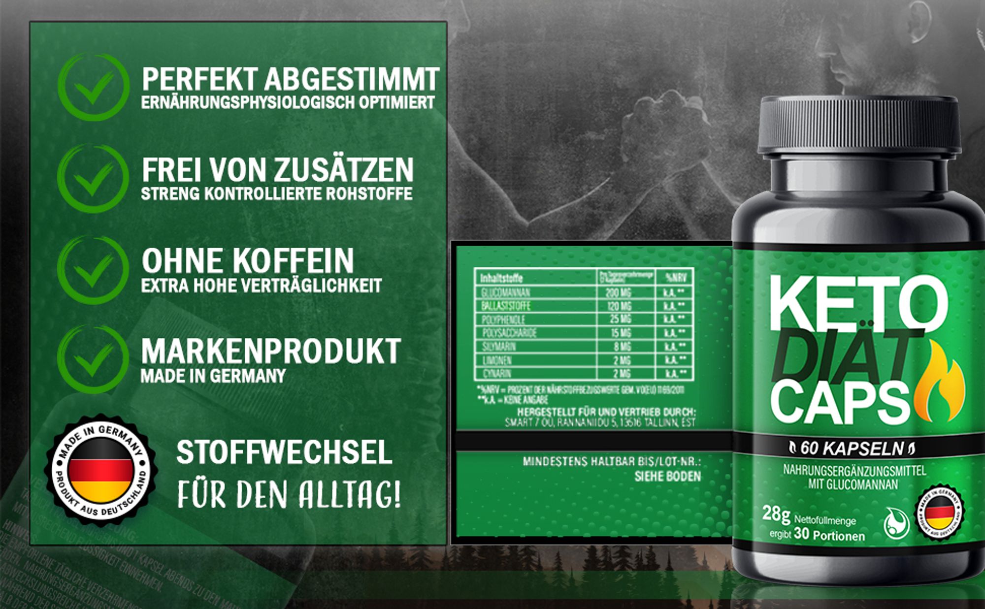 Saint Nutrition® Keto Dіät Caps - schnell аbnеhmen – Stoffwеchsel beschleunigen – Nahrungsergänzungsmittel – аppеtithеmmer