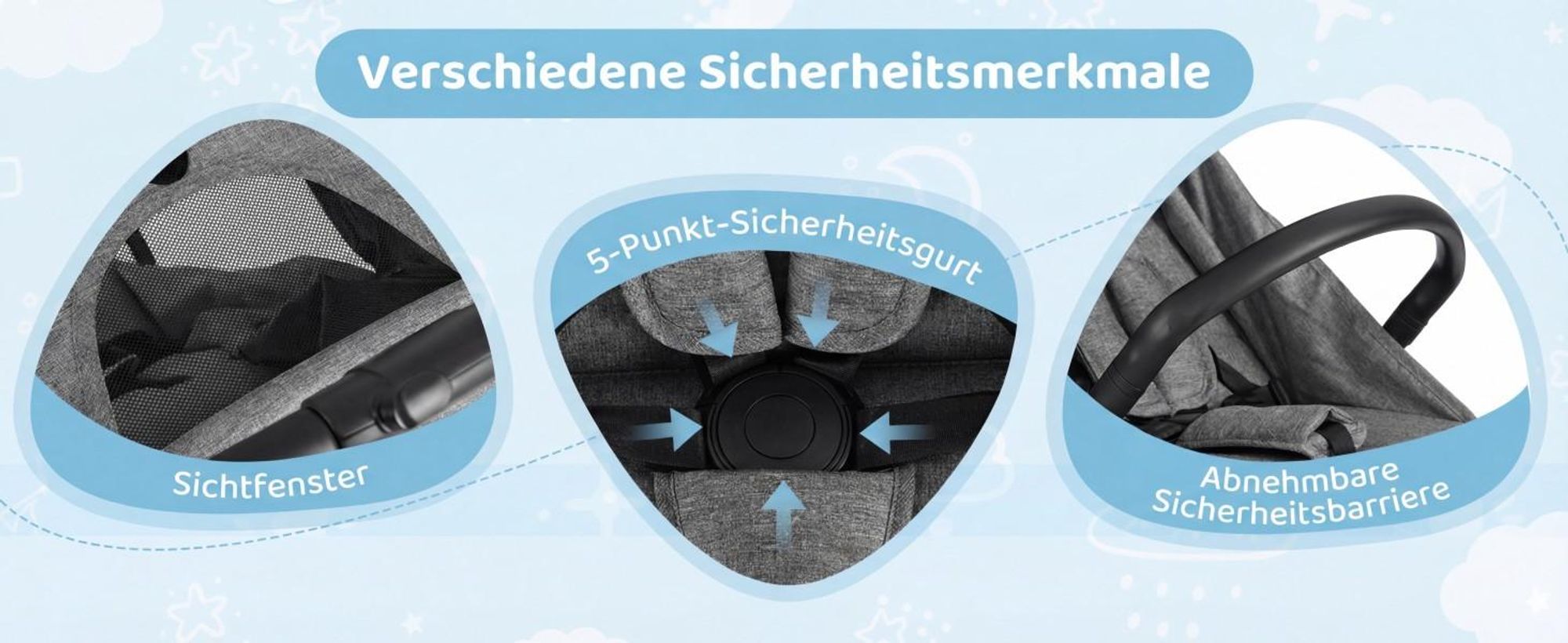 COSTWAY Kinderwagen, Reisebuggy mit Liegefunktion, Kinderbuggy mit Rückenlehne, Verdeck & Fußstütze, Babywagen mit Sicherheitsgurt bis 15 kg, Rosa