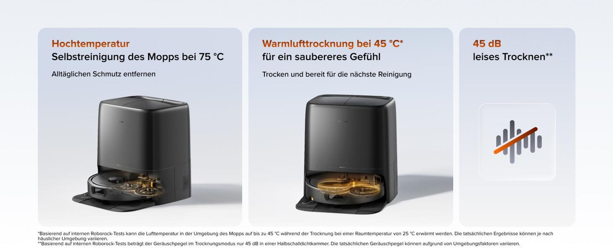 roborock Qrevo 2 Pro Set Saugroboter, 25.000 Pa Saugkraft, Anti-Tangle-System, 75°C Heißwasser-Moppwäsche, FlexiArm-Kantenwischsystem, Schwarz
