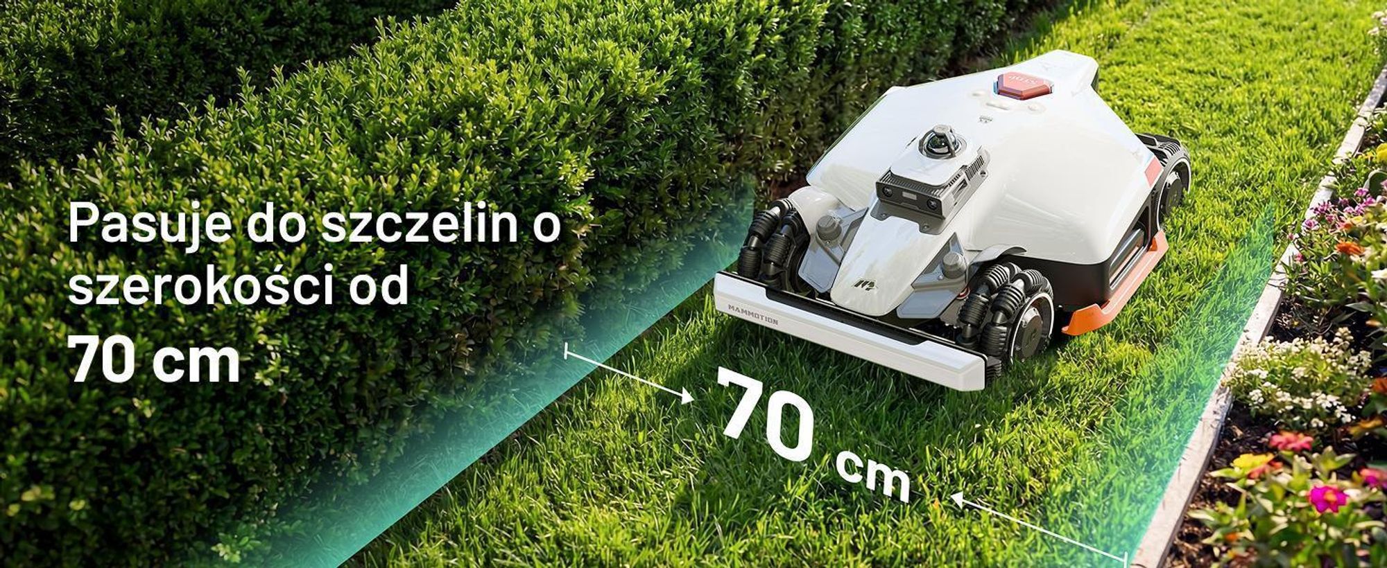 Robot koszący Mammotion LUBA 3 AWD 5000 z garażem, do 5000 m², napęd na wszystkie koła, nachylenie 80%, automatyczne mapowanie, moduł 4G, APP