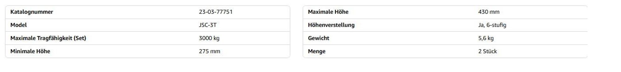 unterstellbock 3t höhenverstellbar mit gummiauflage für auto reparatur