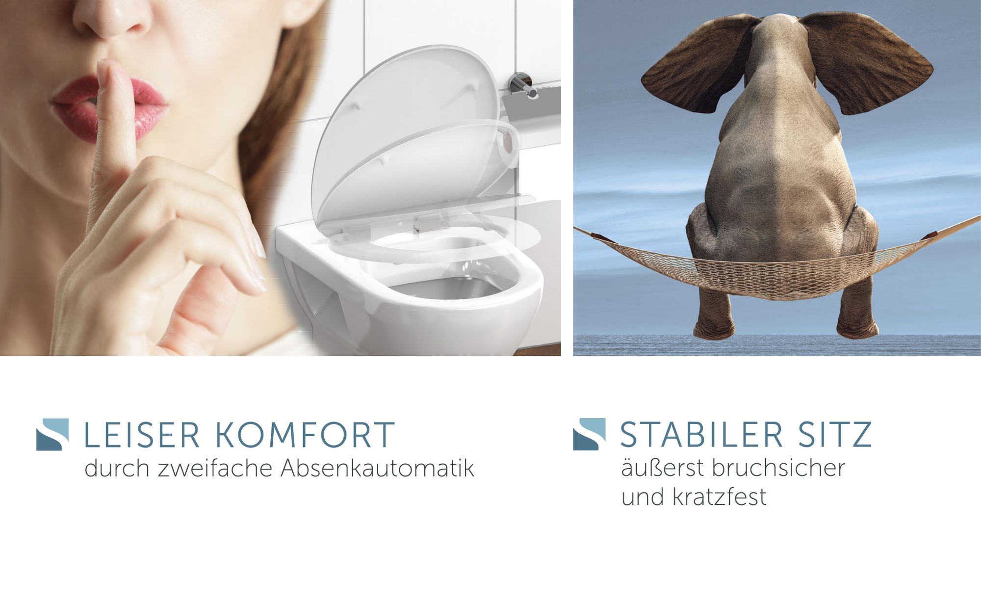SCHÜTTE WC Sitz WHITE, Duroplast Toilettendeckel mit Absenkautomatik, Klobrille, Klodeckel, Toilettensitz Weiß