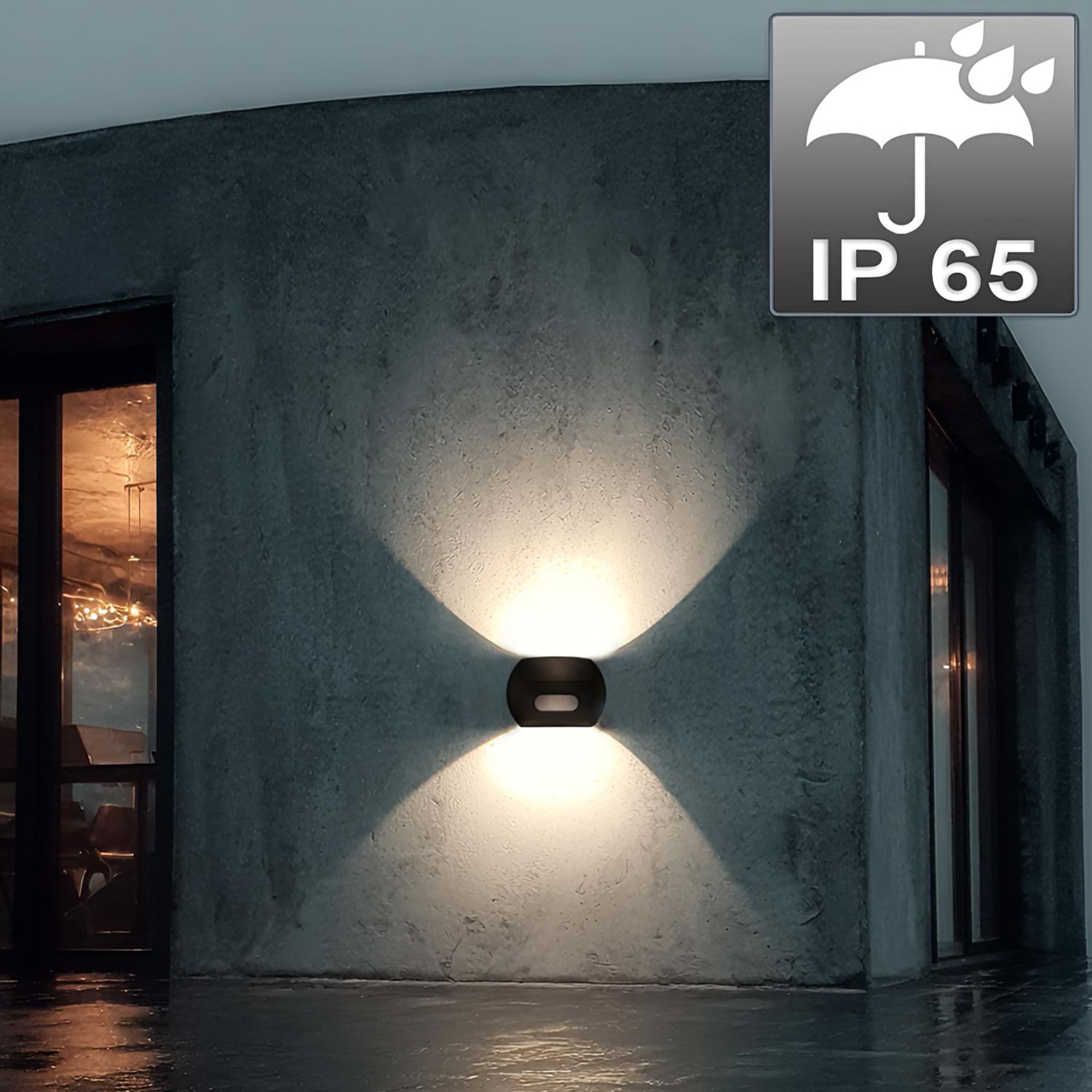 LED Wandlampe mit PIR Bewegungssensor Dämmerungssensor Außenwandleuchte Wandleuchte IP65 4000K Neutralweiß 20W 1200lm