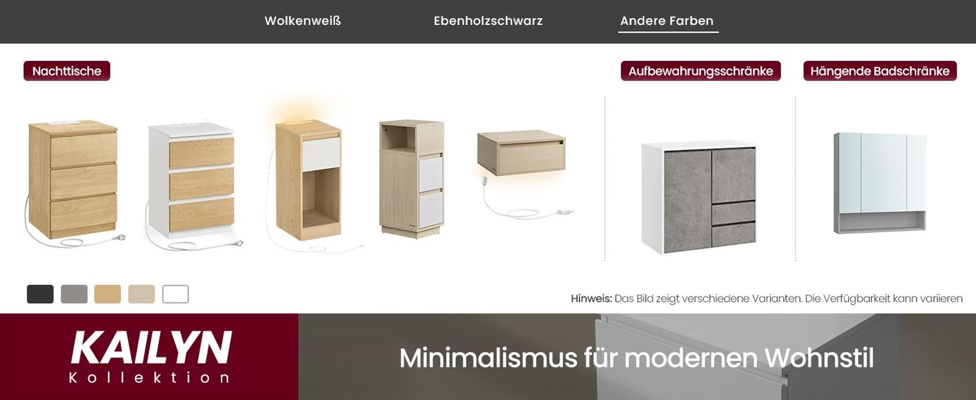 VASAGLE Kommode, Aufbewahrungsschrank, mit 8 Schubladen, für Schlafzimmer, 40 x 119,4 x 97.5 cm, modern, schwarz