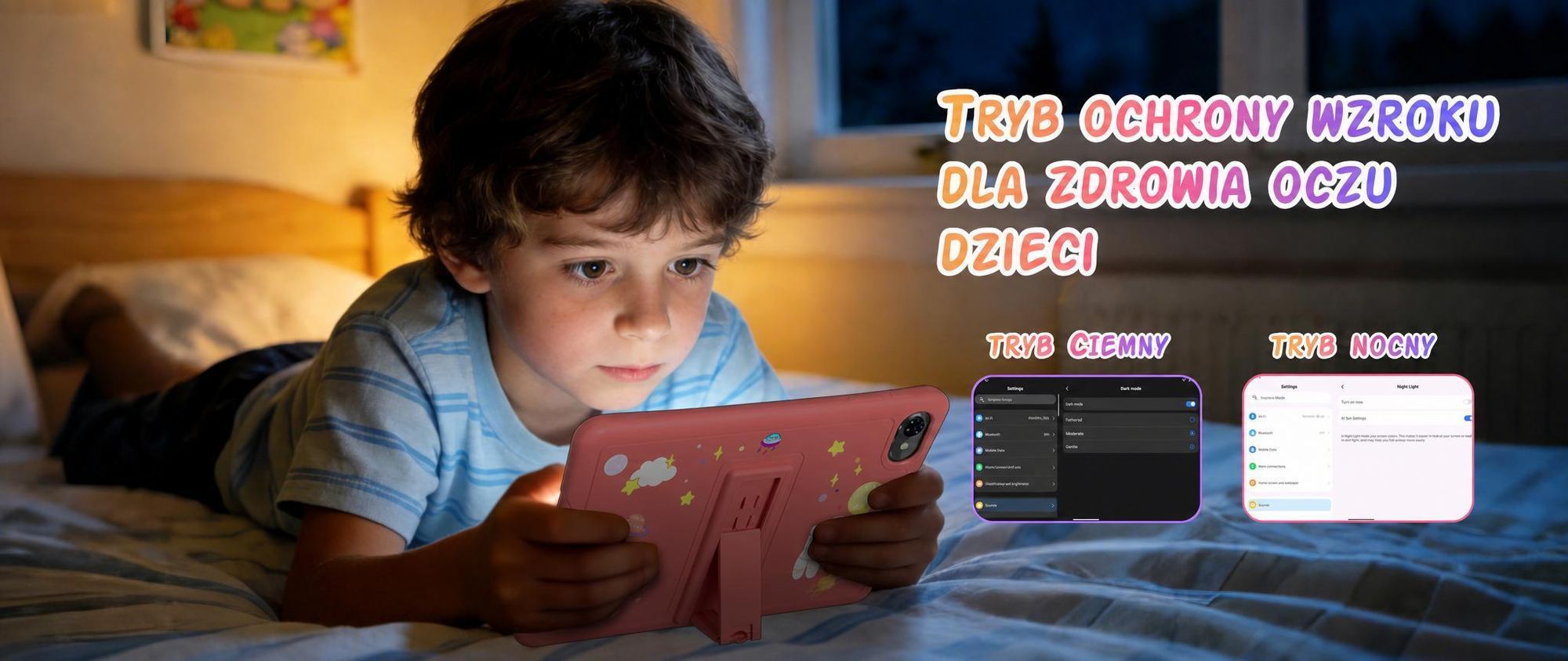 Tabwee K10 Kids 10.1" Rosa Tablet, Google Kids Space, 4GB RAM+64GB ROM, Android 15 WiFi Tablet für Kind mit Kindgerechte Hülle und Stift, 5000mAh