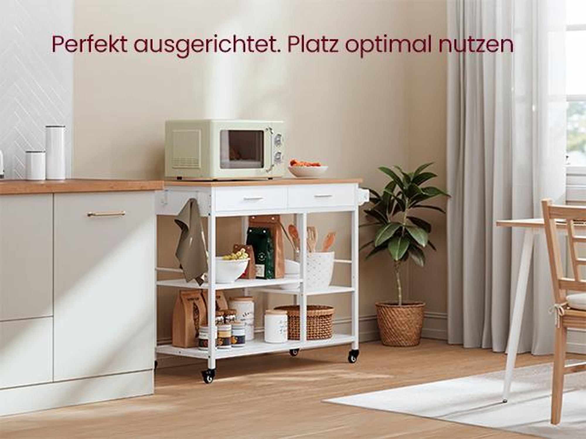 Perfekt ausgerichtet. Platz optimal nutzen