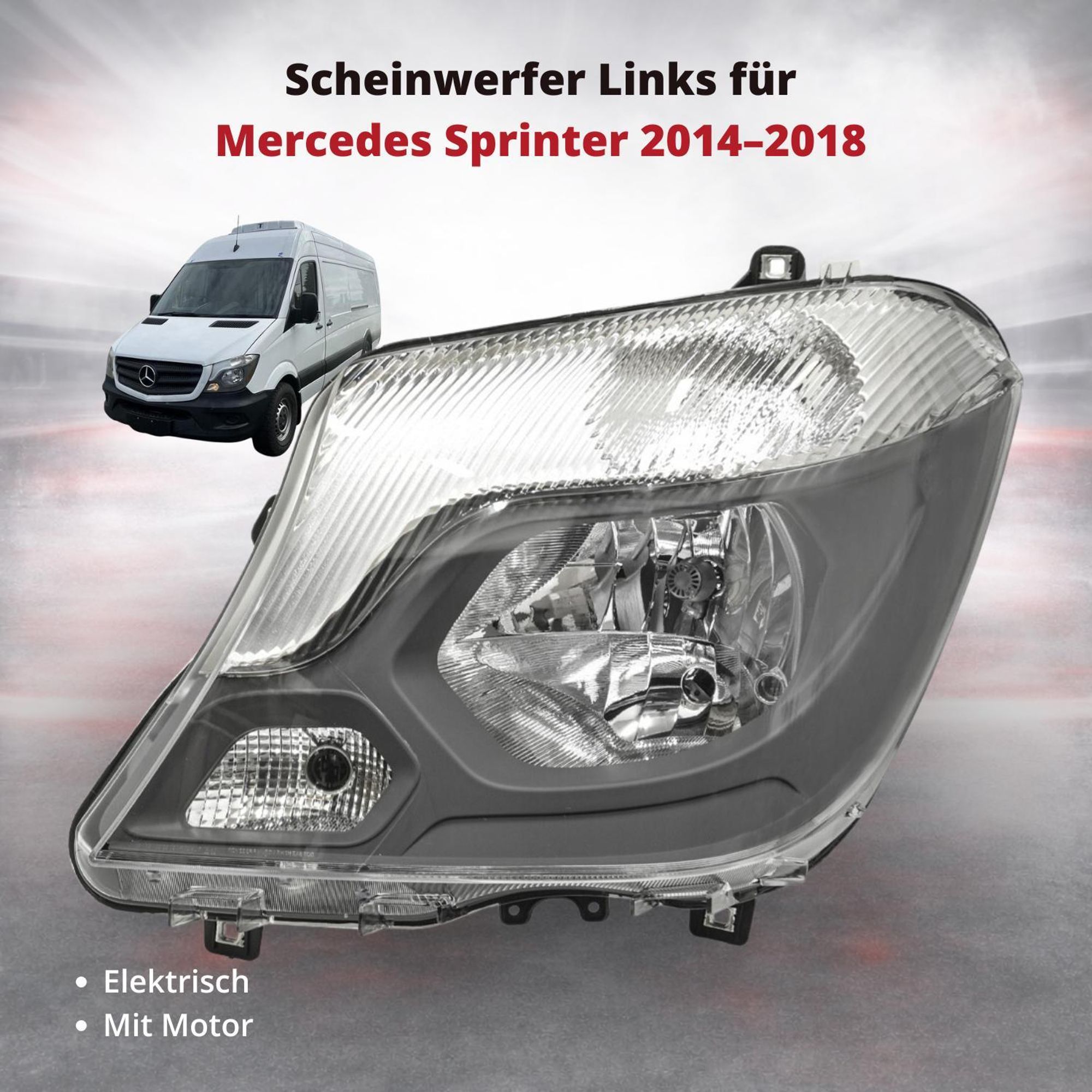 Scheinwerfer Frontscheinwerfer Links für Mercedes Sprinter 2014–2018