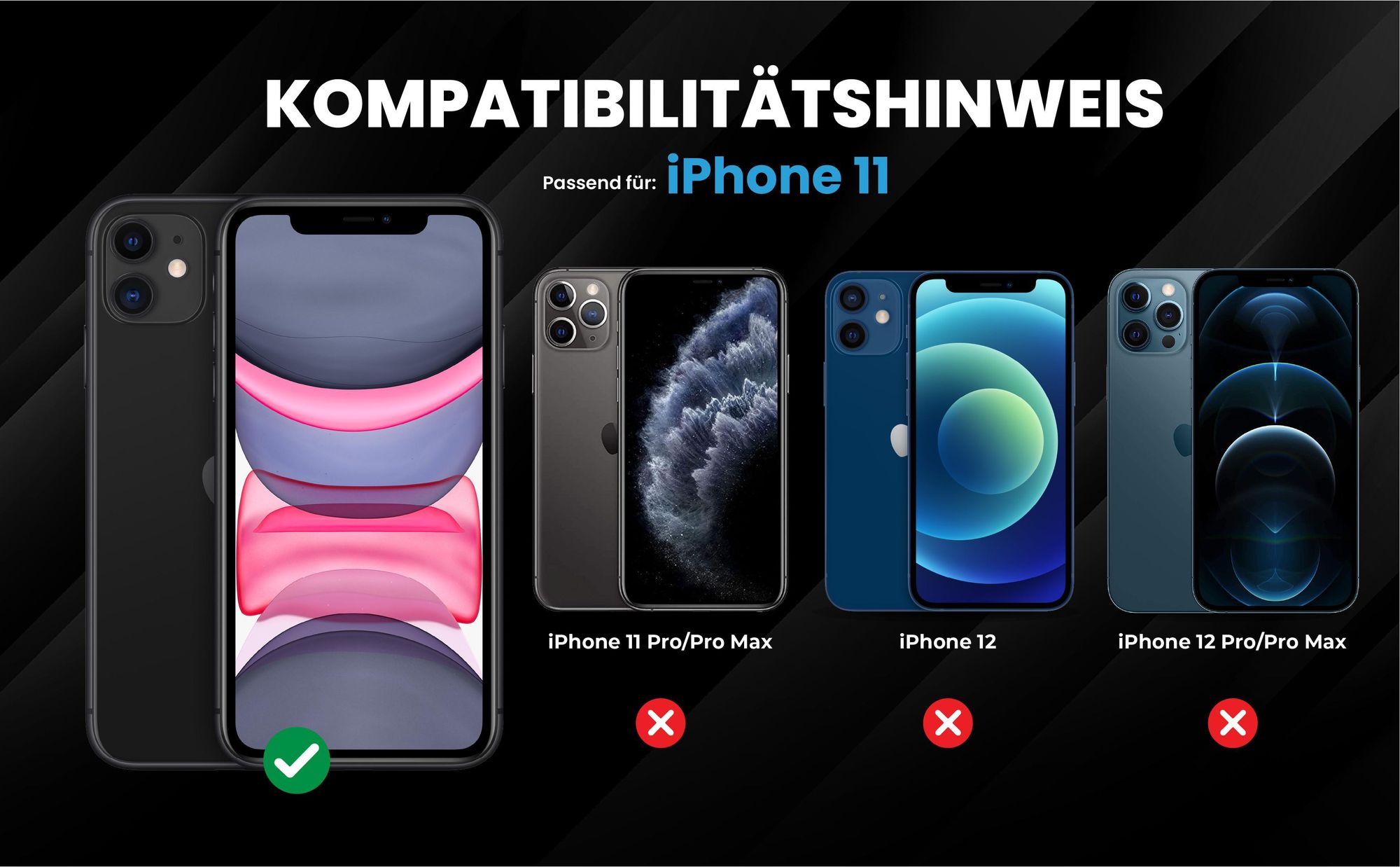 Kompatibilitätshinweise Hülle für Apple iPhone 11