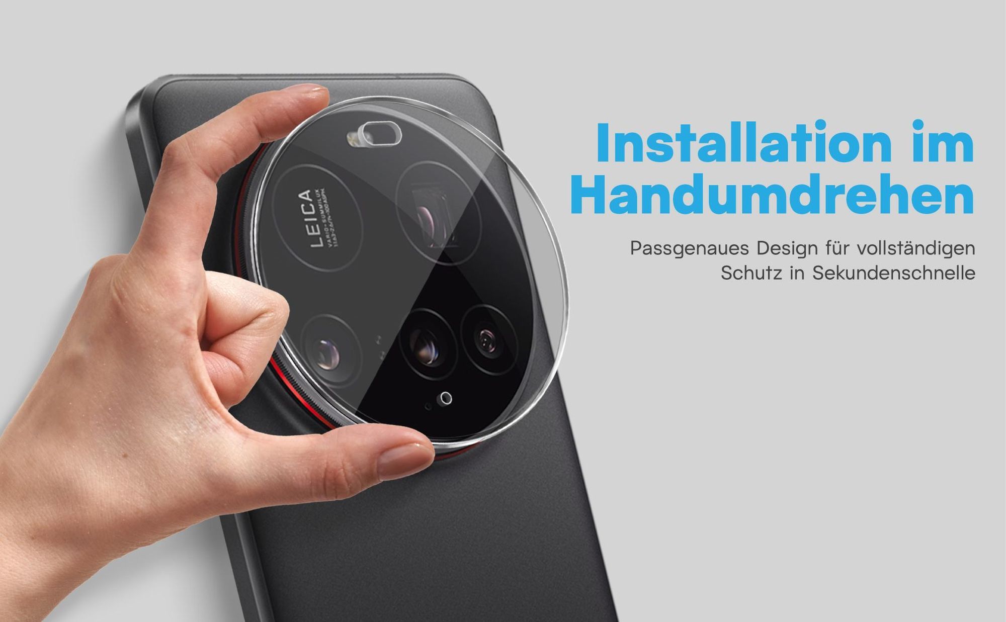 2x Kameraschutz aus 9H Glas für Xiaomi 15 Ultra in passgenauem Design