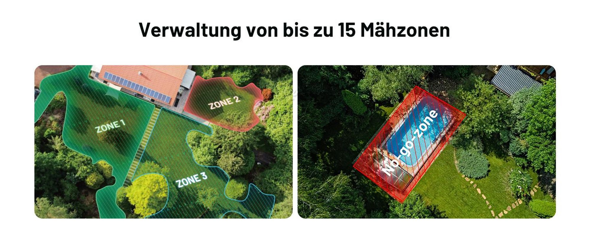 Mähroboter Mammotion LUBA mini AWD 1500 ohne Begrenzungskabel NetRTK+Vision Auto-Kartierung Empf. 1500m² Max. 1800m² 80% Steigung mit 4G-Modul APP