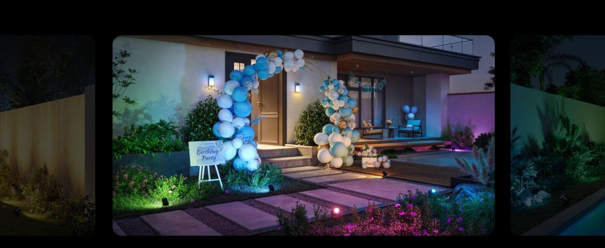 Govee Outdoor LED Strahler, IP67 Wasserdichte Gartenbeleuchtung, RGBWIC Led Strahler Außen, 2 Pack
