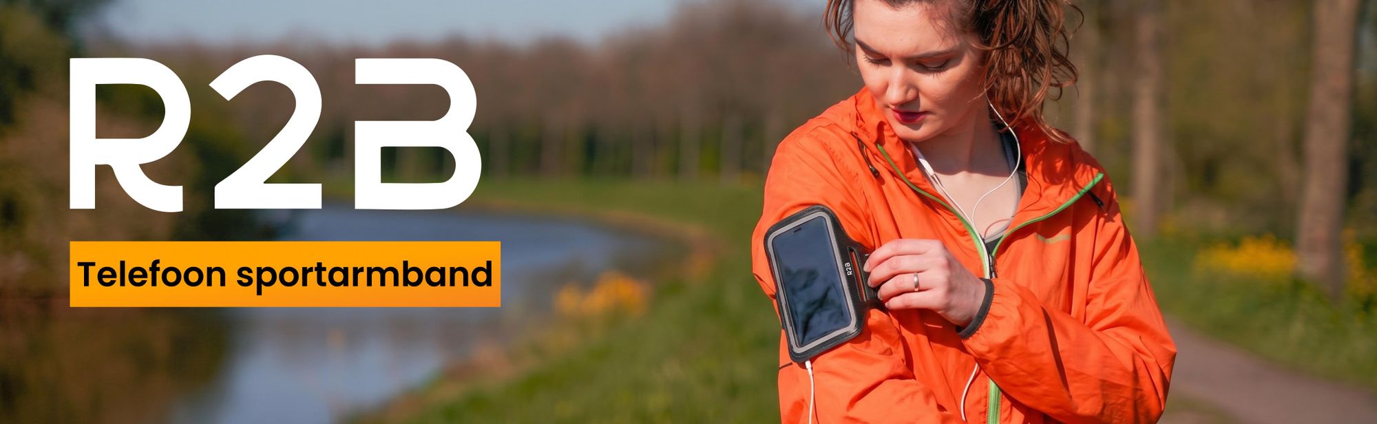 R2B Hardloop Telefoonhouder tot 7 inch – Waterdichte Sportarmband