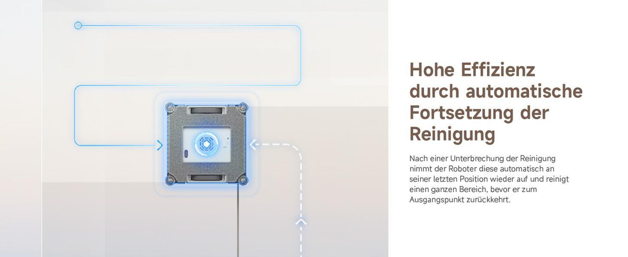 Dreame C1 Fensterputzroboter,5500Pa Saugkraft,Stabil und sicher,Nass- und Trockenreinigung,Dual-Spray,CornerClean,Intelligente Navigation,3h Laufzeit