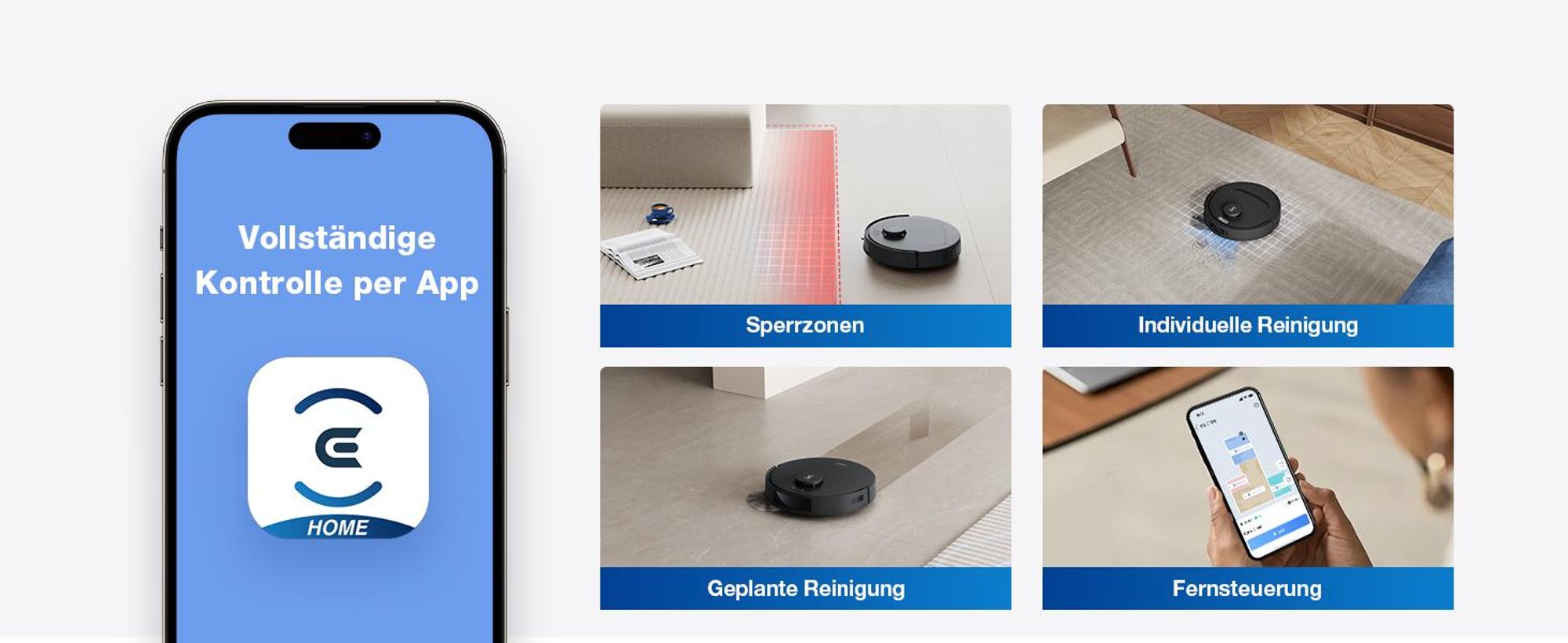 ECOVACS DEEBOT T30e Omni Staubsauger Roboter mit Wischfunktion, 25.000 Pa, ZeroTangle 3.0 Anti-Verheddern, 75°C Moppwäsche, Saugroboter, Schwarz