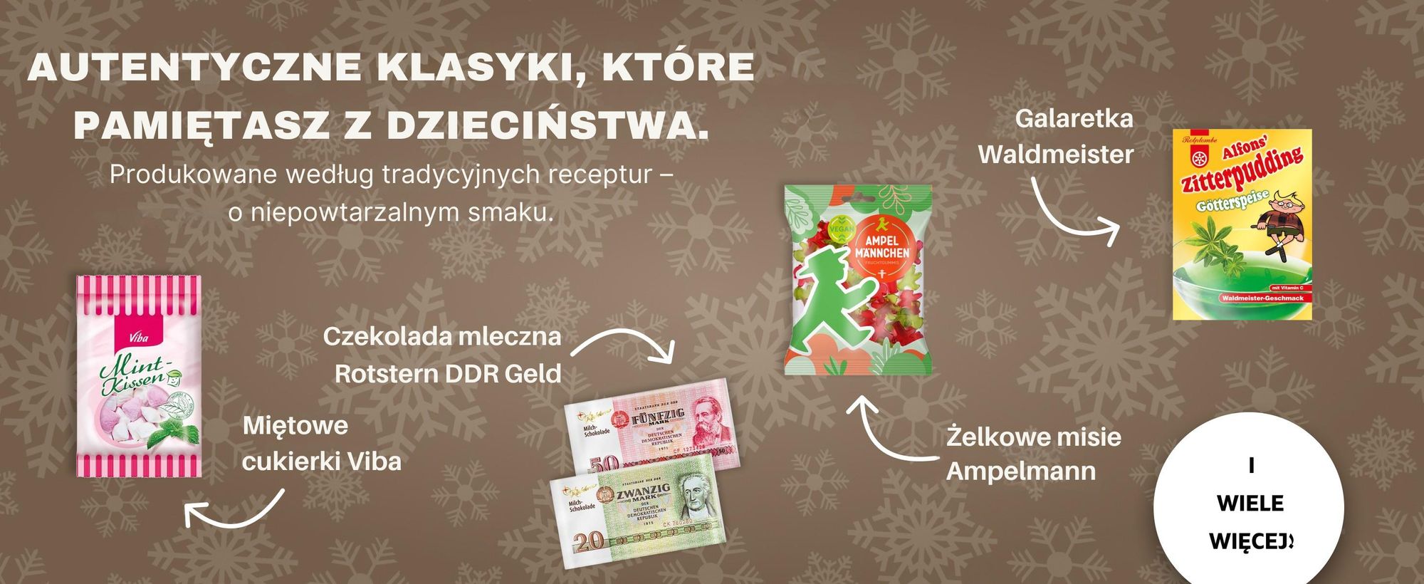 BOXILAND® Ostalgia NRD kalendarz adwentowy 2026, 24 słodycze z NRD, klasyki