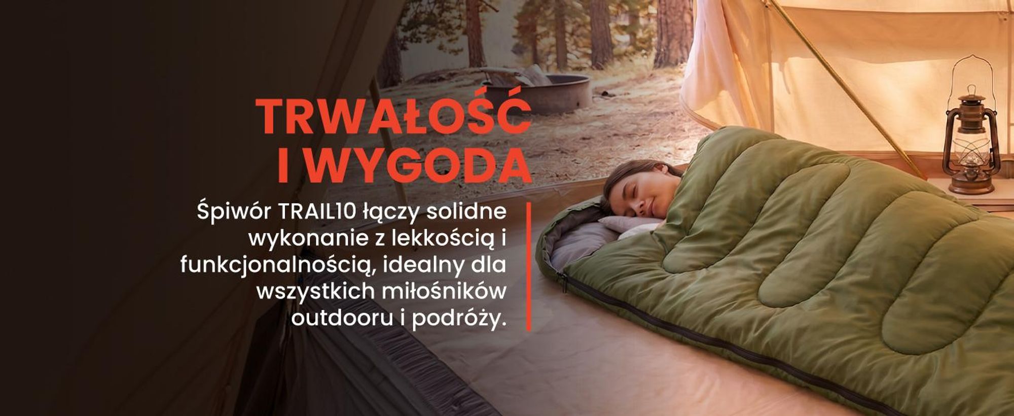 Śpiwór turystyczny typu mumia z kapturem pikowany w kolorze zielonym