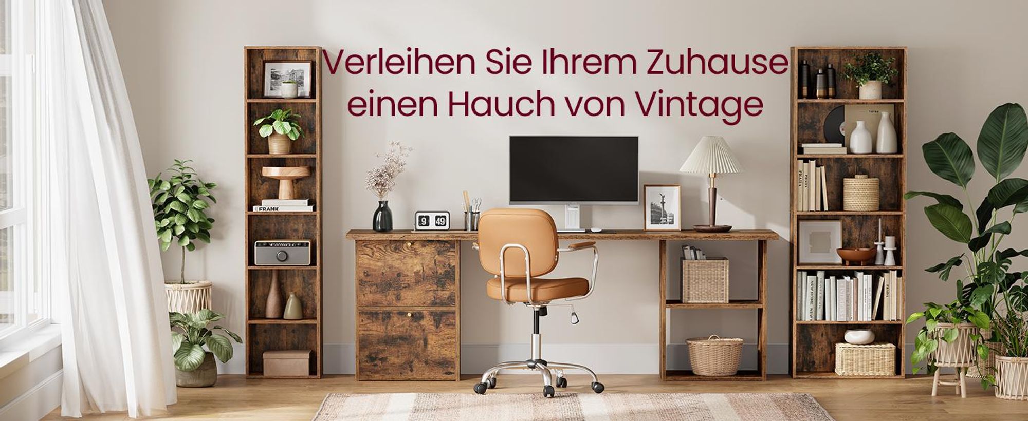 VASAGLE Bücherregal, mit 6 Ebenen, Standregal, Aufbewahrungsregal, für Wohnzimmer, Büro
