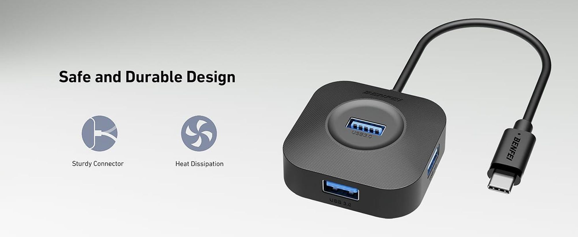 BENFEI Hubs USB C Hub 4 Port mit 5Gbps Datenübertragung
