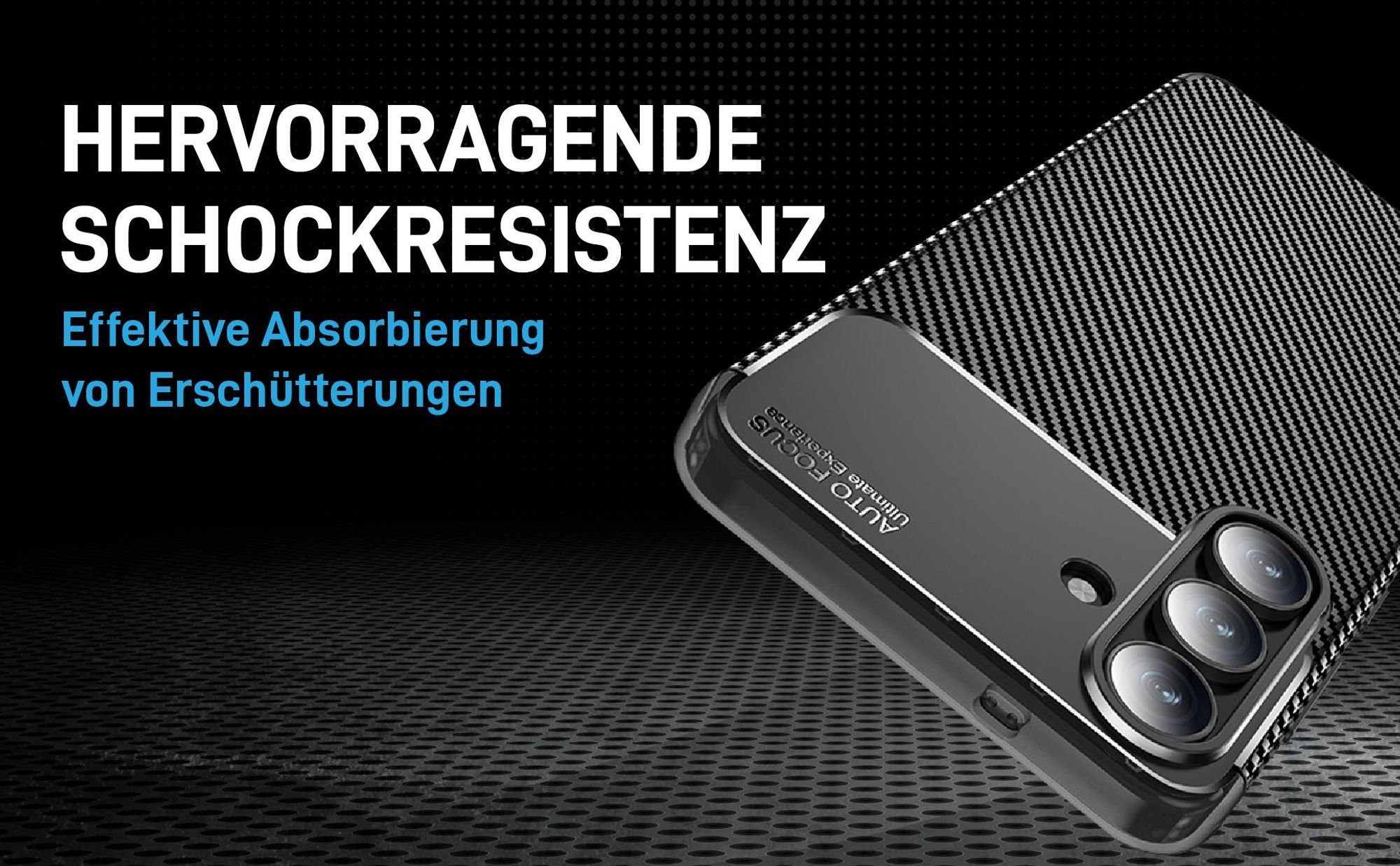 Schwarze Hülle für Samsung Galaxy S26 FE mit Aufprallschutz