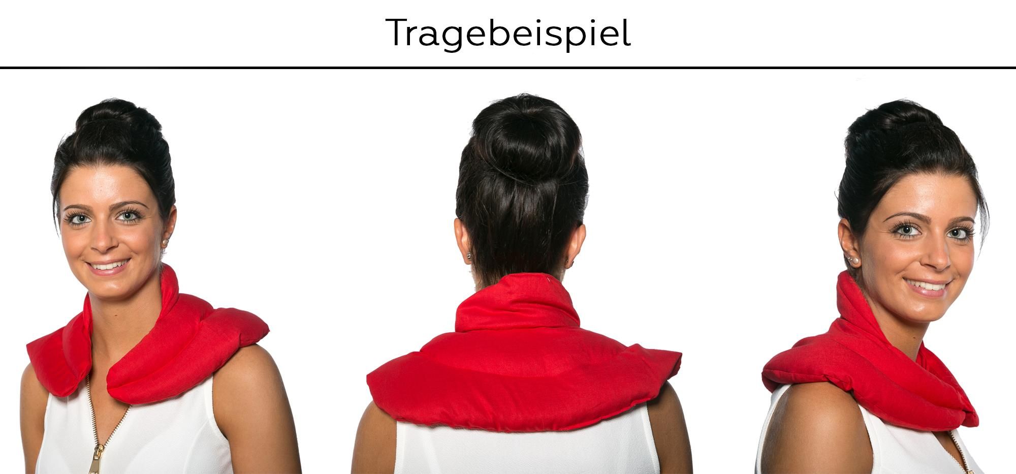 Wärmekissen Nacken rot