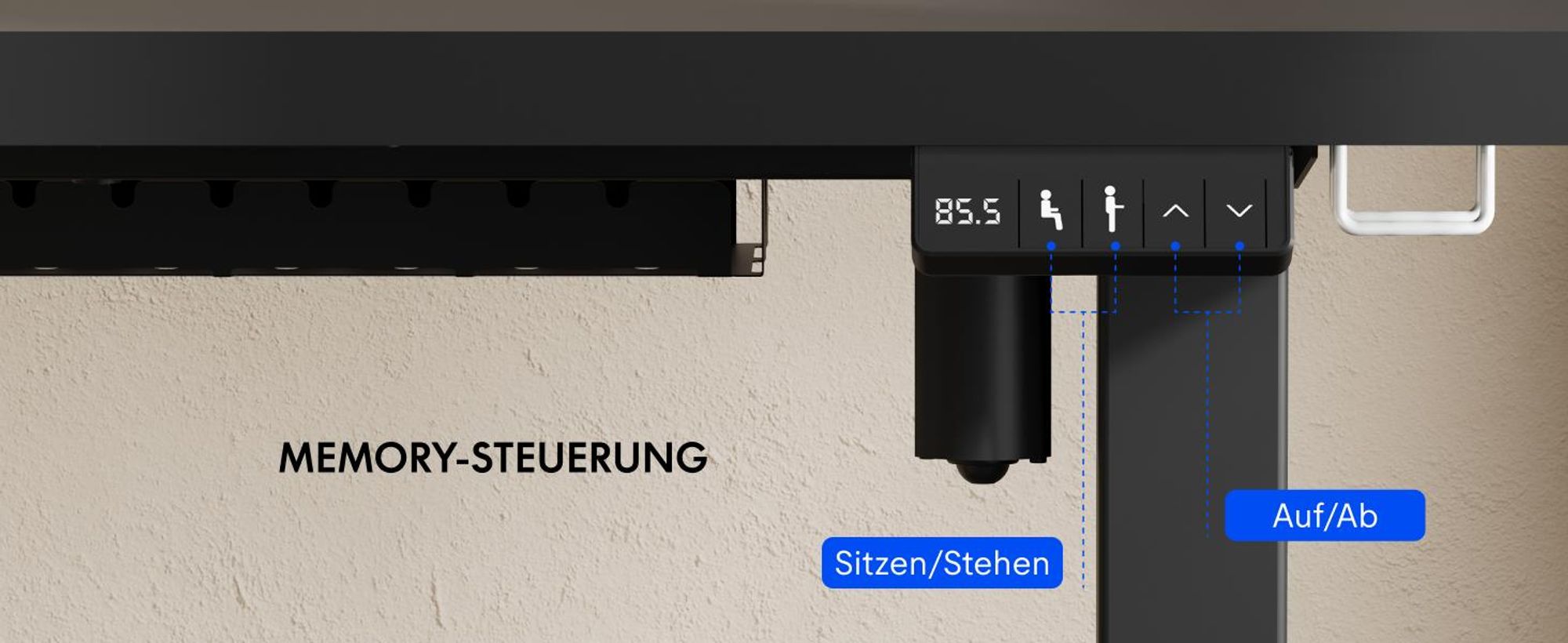 FLEXISPOT Höhenverstellbarer Schreibtisch 160 x 70 cm elektrisch höhenverstellbar L-förmig mit Schubladen&Stauraum umkehrbar Steh-Sitz Tisch Schwarz