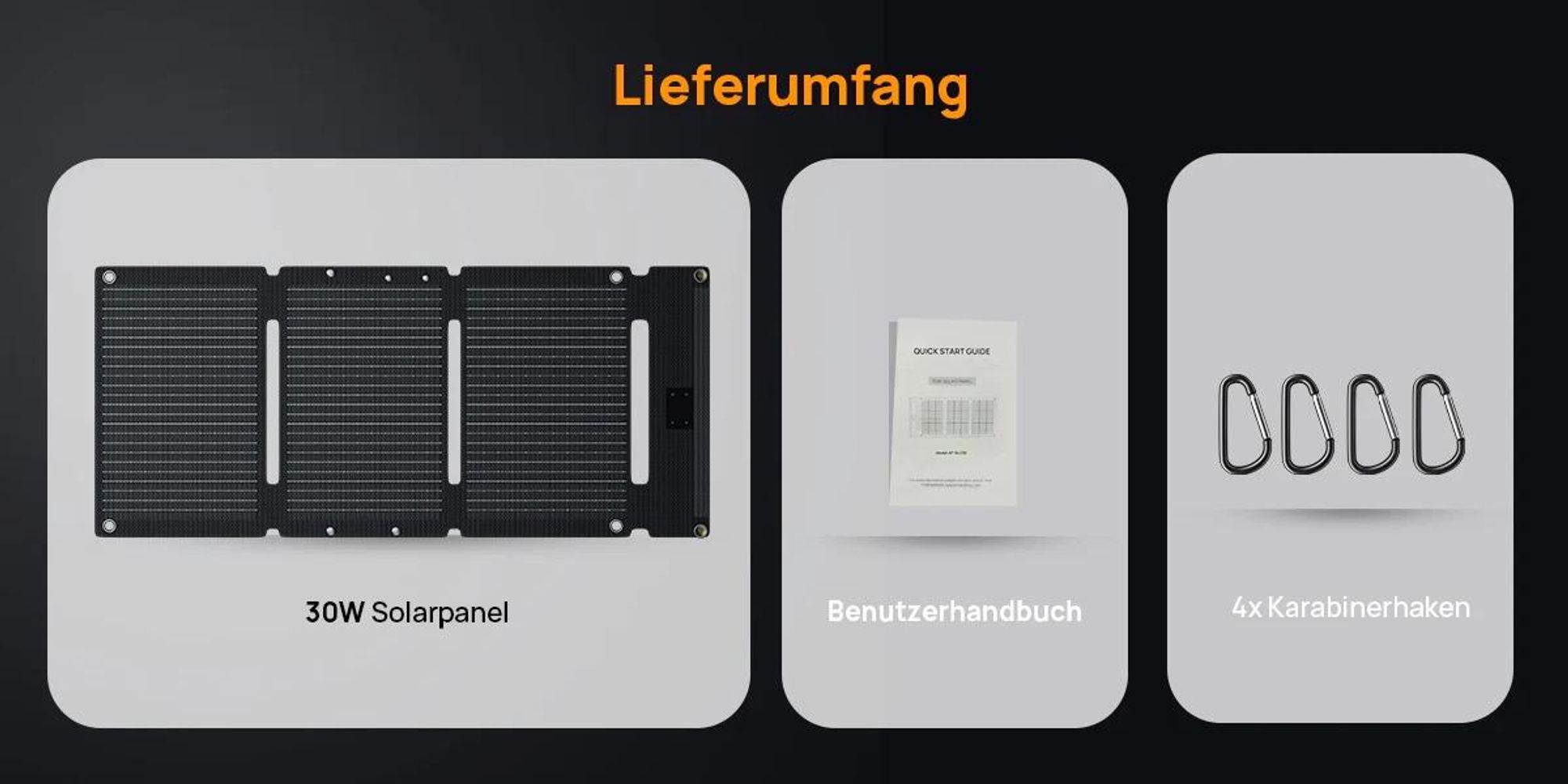 AFERIY 30W Tragbares Solarpanel | Faltbar & Ultraleicht (1,1kg) | für Outdoor