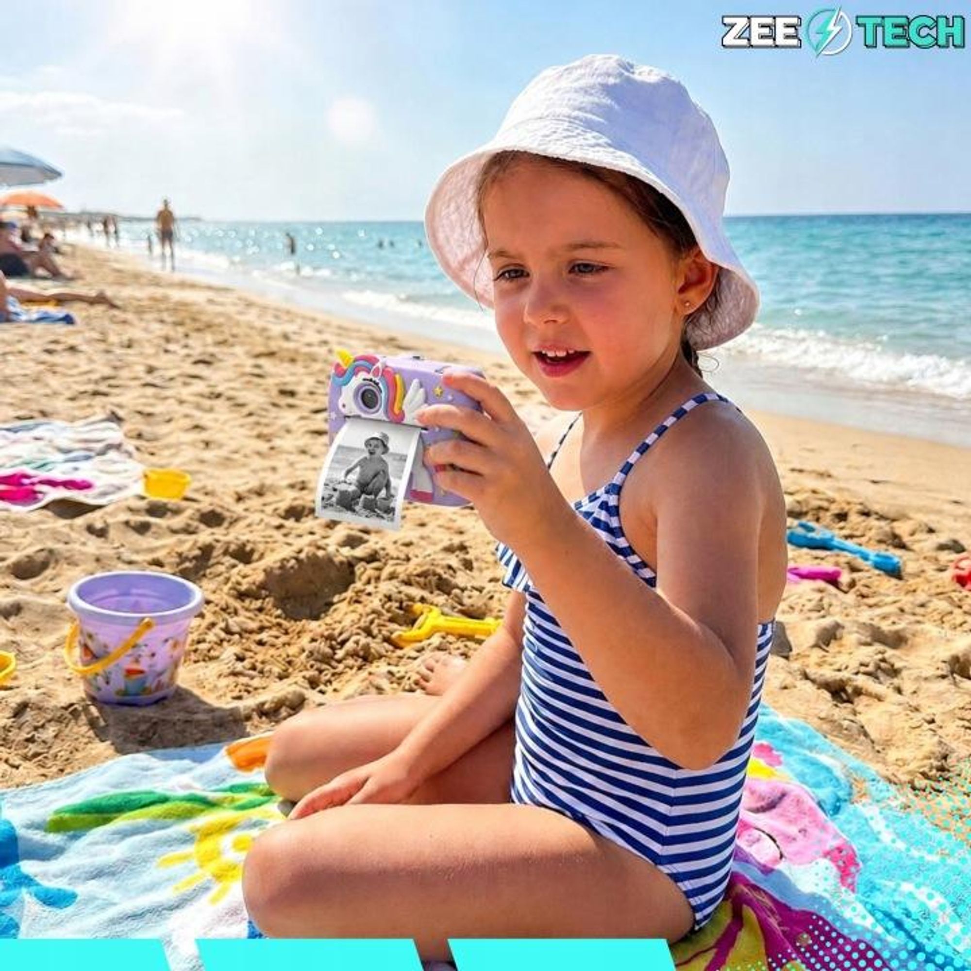 Sofortbildkamera für Kinder, Digitalkamera mit Drucker Drukuś 11 ROLLEN