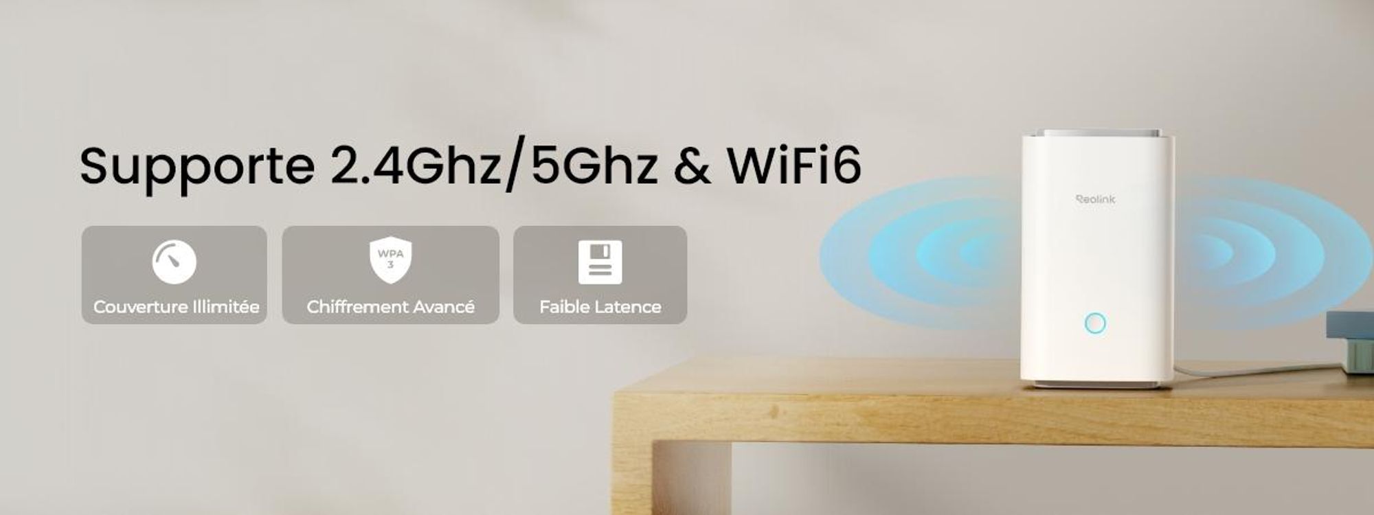 Reolink Home Hub pour caméra de surveillance, 2,4/5GHz Wi-Fi 6, Mémoire locale extensible avec cryptage, Aucun frais mensuel