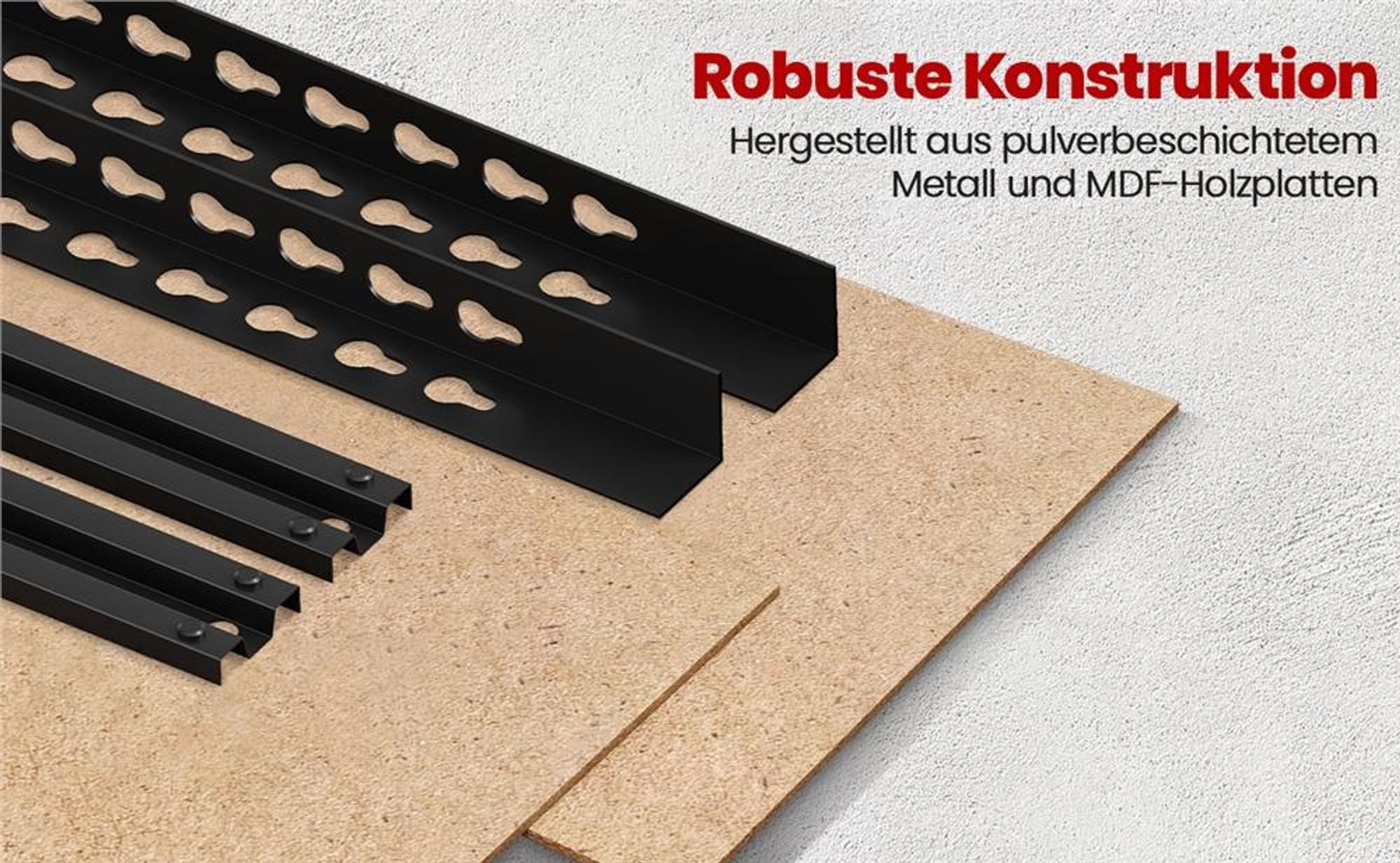 Yaheetech Schwerlastregal 150x70x30cm, max. 560 kg, 5 höhenverstellbare MDF-Böden, Lagerregal, Schwarz