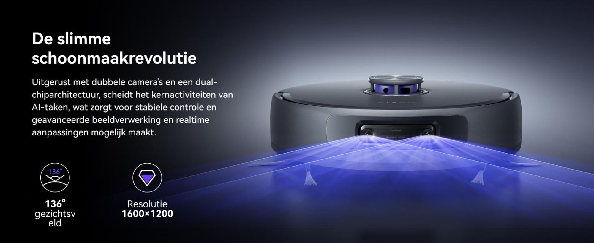 Narwal Freo Z10 Ultra Robotstofzuiger 18000Pa AI Vision Basis Zelfreinigend 120D Spraak 6400mAh