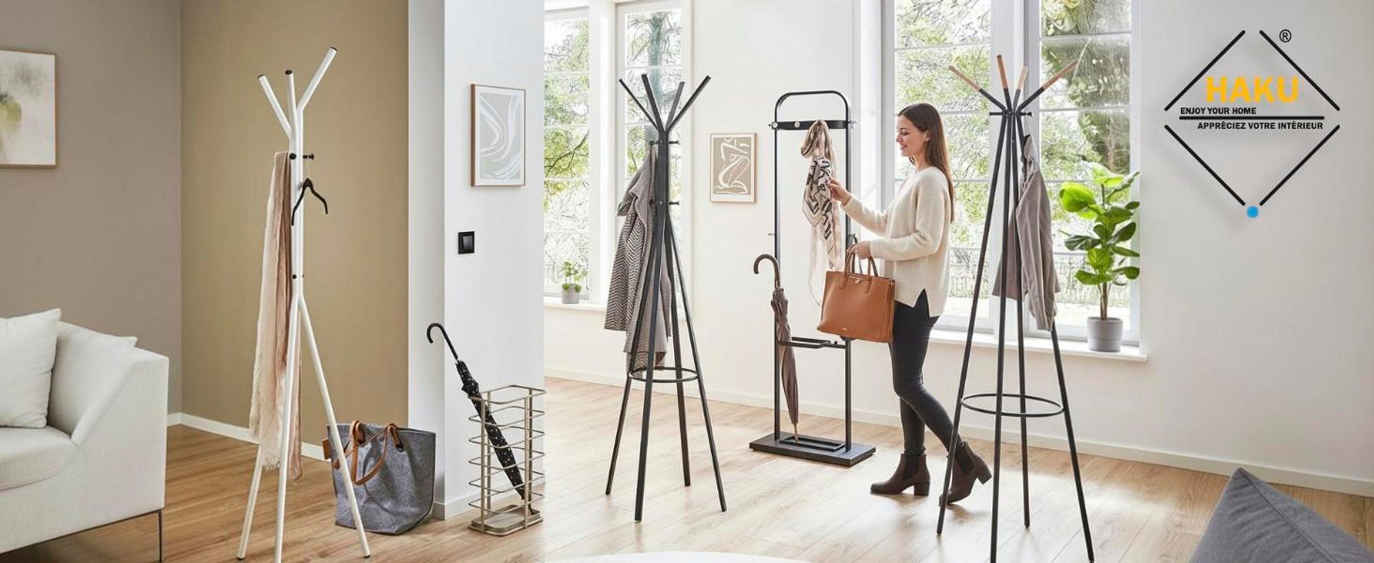 Garderobenständer von HAKU Möbel - verschiedene Designs, Formen und Farben