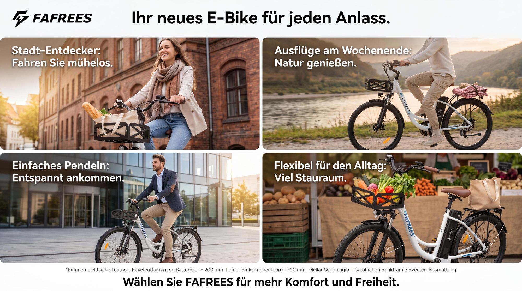 E-Bike Pannensichere Reifen 26 Zoll 158 - 198 cm MTB 36 V 250 W bis zu 160 - 200 km Mountainbike Wasserdicht IP54 mit 7 Gang, Weiß